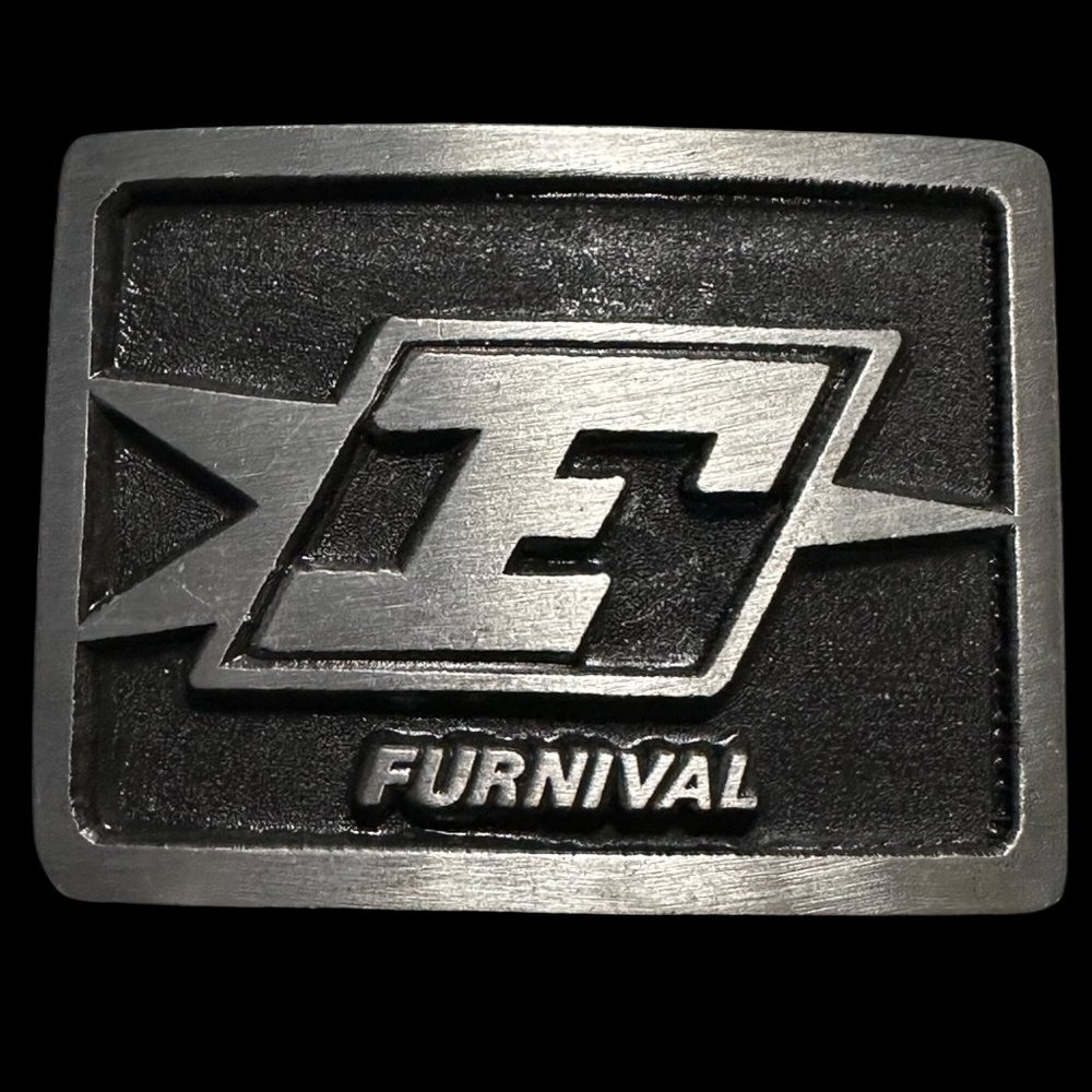 Furnival silver tone 3 x 2.5”  rectangle belt buckle